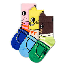 Happy Socks Kids Animal Gift Set, Pack of 3