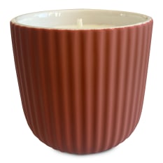 Charisma Candles Cinnamon & Clove Scented Filled Ribbed Ceramic Candle, 300g
