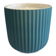 Charisma Candles Samphire Scented Filled Ceramic Ribbed Candle, 300g