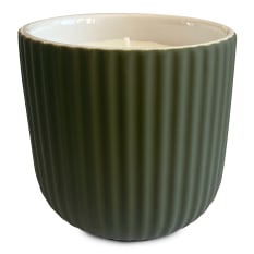 Charisma Candles Gingerlily Scented Filled Ribbed Ceramic Candle, 300g