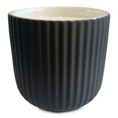 Charisma Candles Oudh Scented Filled Ribbed Ceramic Candle, 300g