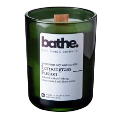 Bathe Lemongrass Fusion Soy Wax Candle, 250g