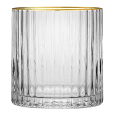 JAN Opulent Tumblers with Gold Rim, Set of 4