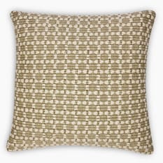 Thread Office Green Gridlock Scatter Cushion with Feather Blend Inner, 50cm x 50cm