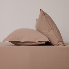 Thread Office Natural Washed Cotton Pillowcases, Set of 2