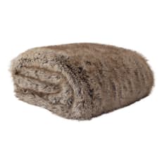Hertex HAUS Lynx Avalanche Faux Fur Throw, 160cm x 260cm