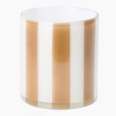 Thread Office Natural Stripe Tealight Candle Holder