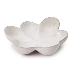 Humble & Mash Reactive White Flower Serving Bowl