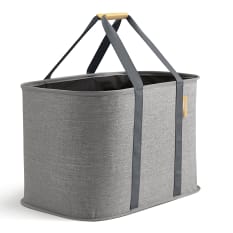 Joseph Joseph Hold-All Max Grey Collapsible Laundry Basket, 55L