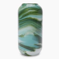 Thread Office Deep Green Swirl Glass Vase