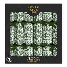 Holly & Ivy Boutique Exclusive Green Coral Crackers, Pack of 6