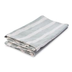 Humble & Mash White & Sage Stripe Napkin