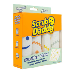 Scrub Daddy Streakless Cloths, Pack of 4