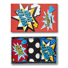 Happy Socks Super Dad Gift Set, Pack of 3