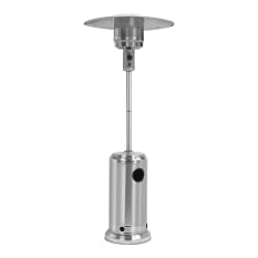 Alva Stainless Steel Patio Gas Heater with Segmented Pole