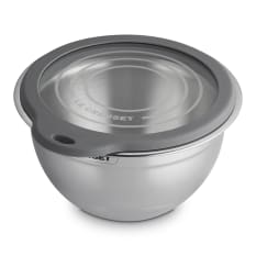 Le Creuset Stainless Steel Mixing Bowl with Glass Lid