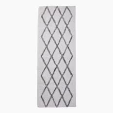 Thread Office Crisscross Shaggy Bath Mat, 60cm x 140cm