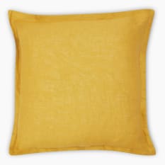 Thread Office Ochre Linen Scatter Cushion Cover, 50cm x 50cm