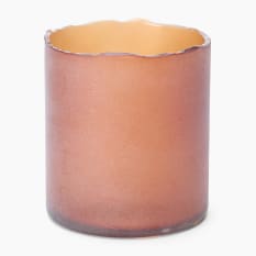 Thread Office Brown Frosted Raw Edge Candle Holder