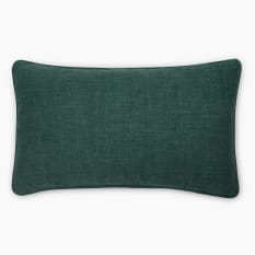 Thread Office Forest Green Grounded Scatter Cushion with Feather Blend Inner, 40cm x 70cm
