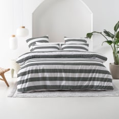 Linen House Carbon Sydney Duvet Cover Set