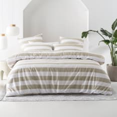 Linen House Stone Sydney Duvet Cover Set