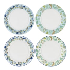 Designers Guild Porcelain De Chine Dinner Plates, Set of 4