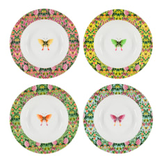 Designers Guild Ikebana Porcelain Pasta Bowls, Set of 4