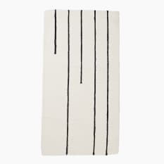 Thread Office Monochrome Tufted Lines Runner, 80cm x 150cm