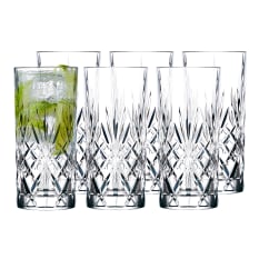 Lyngby Melodia Lead-Free Crystal Highball Glasses, Set of 6