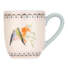 Cath Kidston Painted Table Budgie Breakfast Mug, 300ml