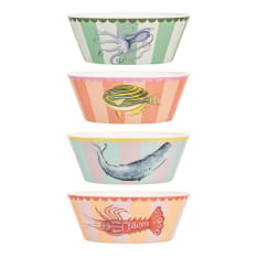 Yvonne Ellen Melamine Bowls, Set of 4