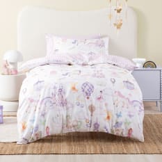 Linen House Squiggles Unicorn Stardust Duvet Cover Set