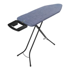 Brabantia Denim Blue Ironing Board with Solid Steam Iron Rest, 124cm x 45cm