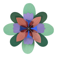 Studio ROOF Pistache Sorbet Flower Paper Wall Art