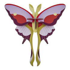 Studio ROOF Small Insects Lilac Comet Butterfly Paper Wall Art