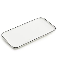 Salisbury & Co White with Black Speckle Mona Serving Platter, 30cm