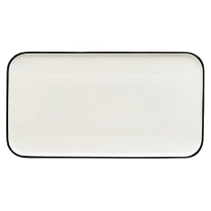 Salisbury & Co White with Black Speckle Mona Serving Platter, 35cm