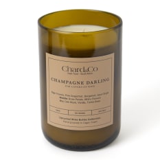 Chard & Co Champagne Darling Scented Candle in Upcycled Jar, 350g