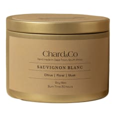 Chard & Co Sauvignon Blanc Scented Candle in Travel Tin, 200g