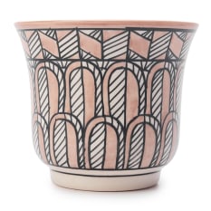 Thread Office Natural Hand-Painted Ceramic Planter