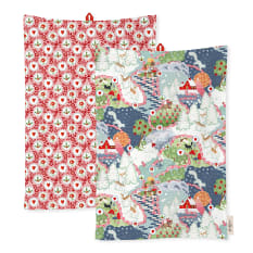 Cath Kidston Christmas Journey Tea Towels, Set of 2