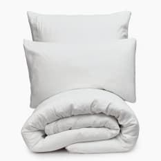 Thread Office White Muslin Cotton Duvet Cover Set