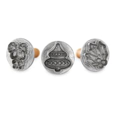 Nordic Ware 3D Holiday Cookie Stamps, Set of 3