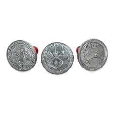 Nordic Ware Yuletide Cookie Stamps, Set of 3