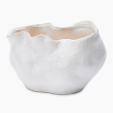 Thread Office Ivory Coral Reef Ceramic Short Vase