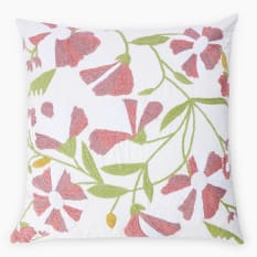 Thread Office Ibiza Embroidery Flower Scatter Cushion with Feather Blend Inner, 60cm x 60cm