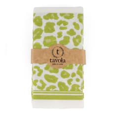 Tavola Leopard Slim Biodegradable Paper Serviettes, Pack of 24