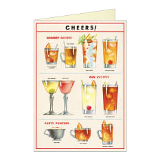 Cavallini & Co Cheers Single Greeting Card
