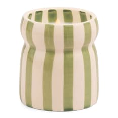 Paddywax Cabana Bora Bora Striped Ceramic Scented Candle, 184g